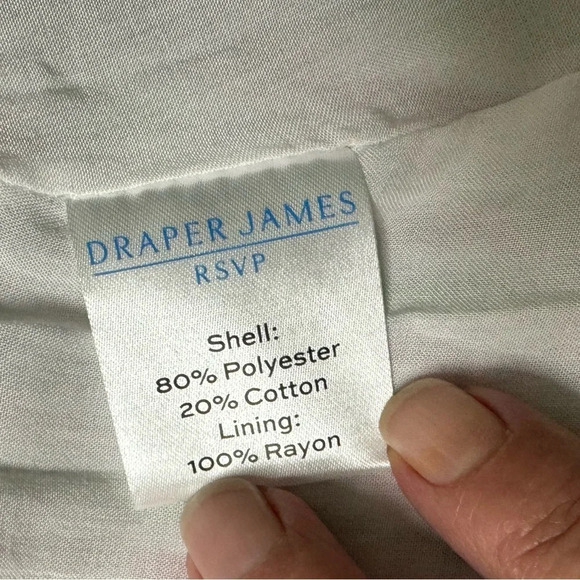 Draper James RSVP Seersucker Wrap Dress Puff Sleeve Ruffle Hem Preppy Small - Picture 7 of 8